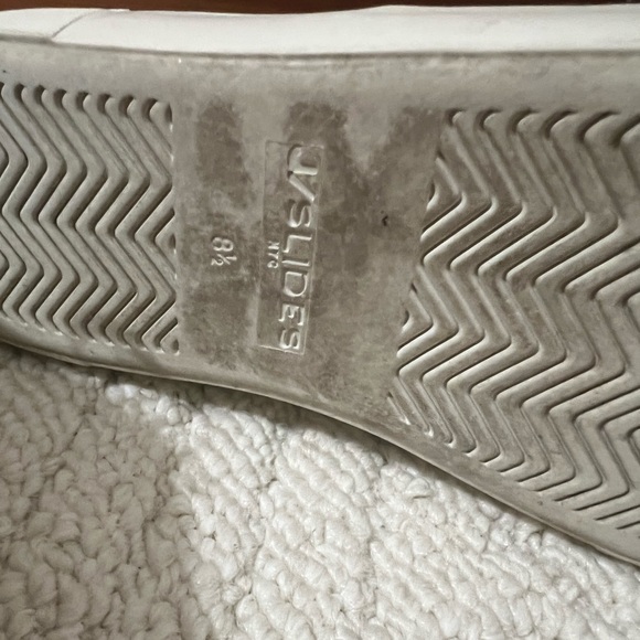 J/Slides Black Leather Amora Fringe Mules 8.5 - Picture 4 of 4